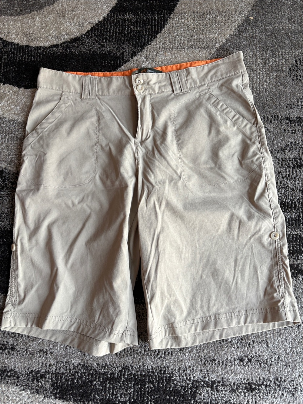 Cloudveil Beige Casual Nylon Shorts - Size M